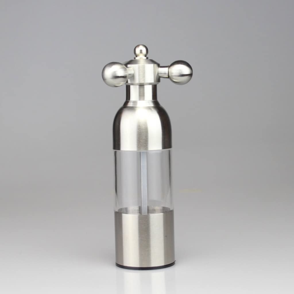 Premium Stainless Steel Manual Pepper Grinder & Salt Mill - 7 Inch Food Safe Ceramic Burr, Adjustable Coarseness, Elegant Kitchen Decor for Gourmet Cooking, Dining Table & Home Decoration