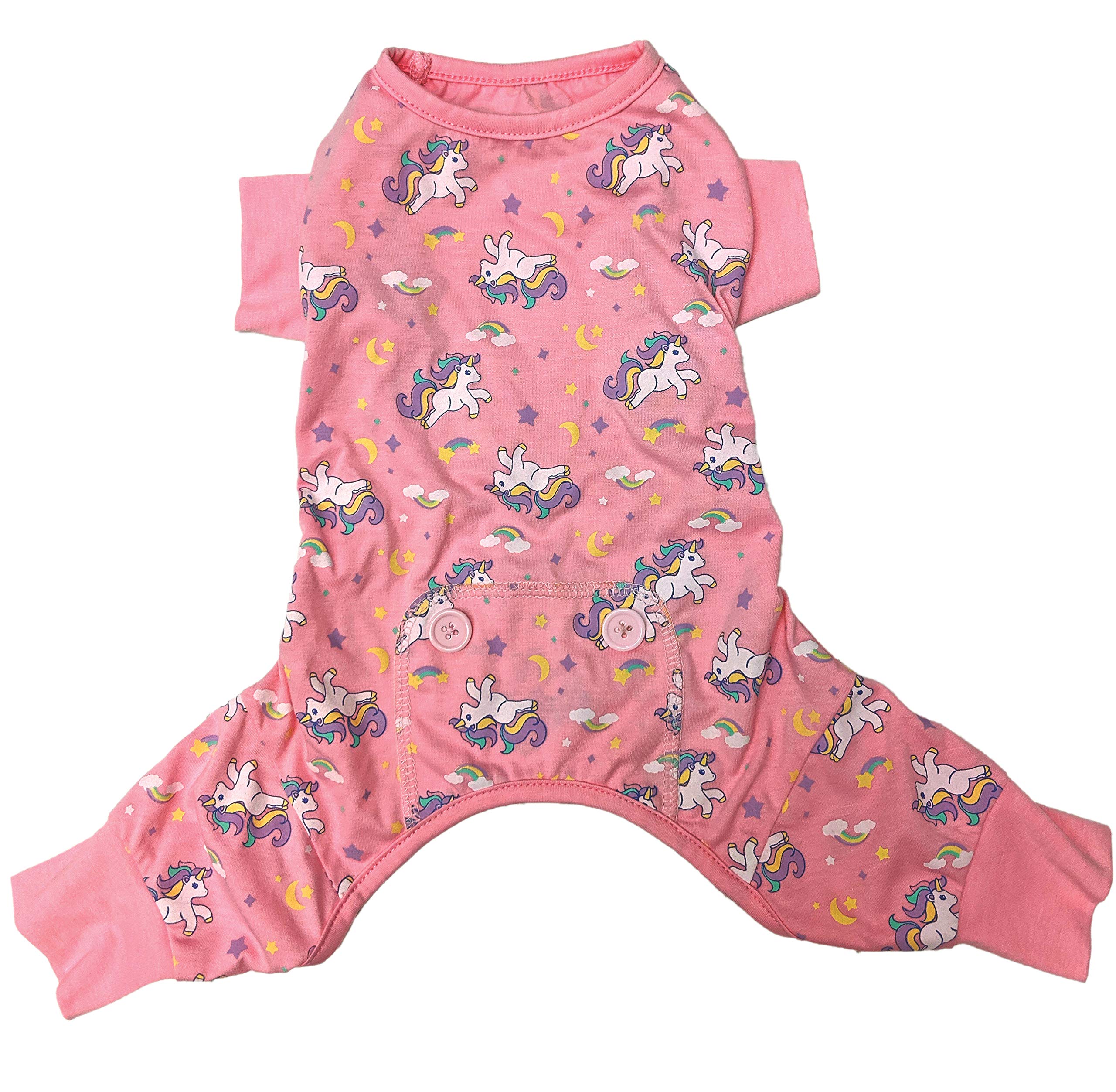 Unicorn Dog Pajamas for Small Dogs - Soft Pink Pet PJs for Comfort & Cute Style | Perfect for Sleepovers, Photo Shoots & Cozy Nights