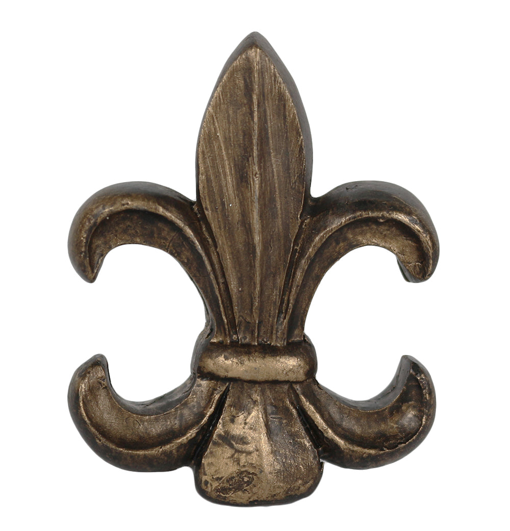 Fleur de Lis Lamp Finial - 2 3/8 Inch Tall Decorative Lighting Accent - Perfect for Chandeliers, Table Lamps & Home Decor