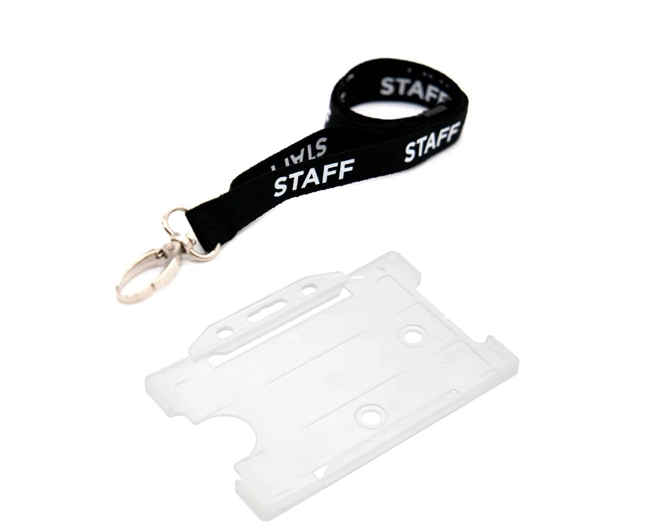 Breakaway ID Lanyard with Clear Badge Holder - for Work, School & Security