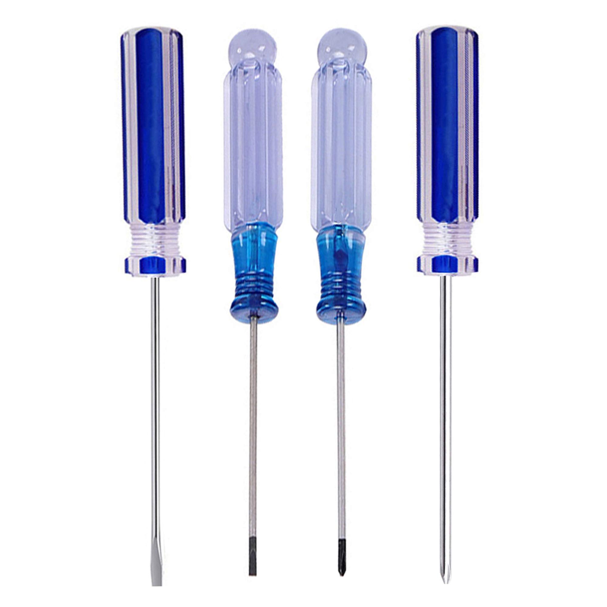 Buspoll Precision Small Screwdriver Set - Flat Head & Phillips (PH0/PH00) for Repairing Toys, Musical Instruments, Microphones - Ideal for Electronics, Jewelry, Glasses & Small Household Items
