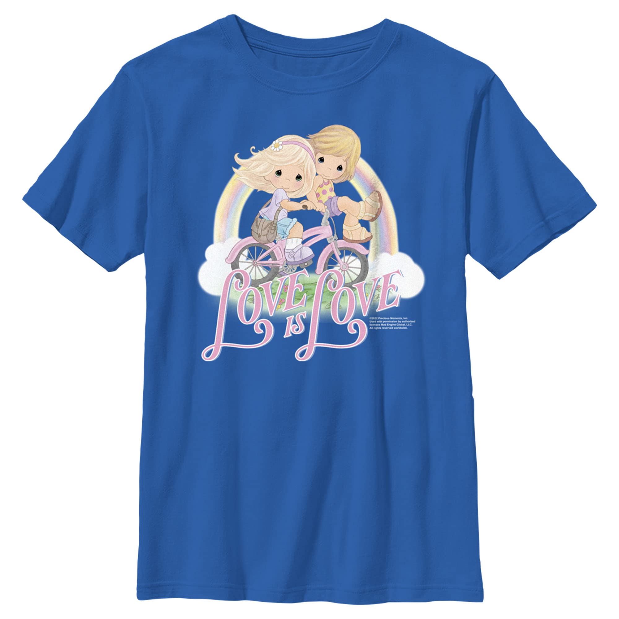 Boys Love is Love Graphic T-Shirt - Precious Moments Cute Casual Tee for Kids - Perfect for Family Outings & Playdates