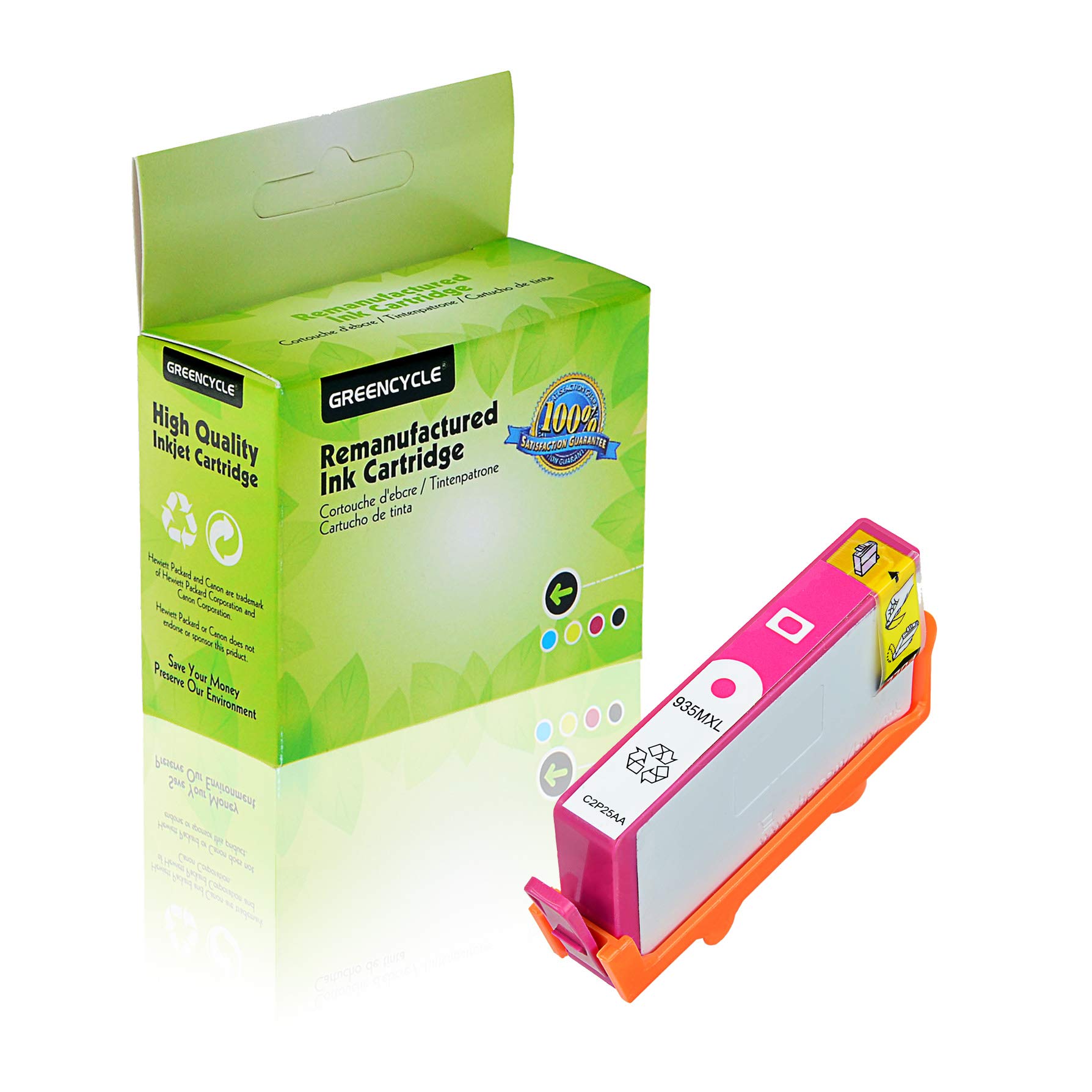 Greencycle Compatible HP 935XL Ink Cartridge (Magenta) - Replacement for HP Officejet 6220, 6812, 6815, 6820 & Officejet Pro 6230, 6830, 6835 Printers - 1 Pack - Perfect for Home Office Printing & Document Projects