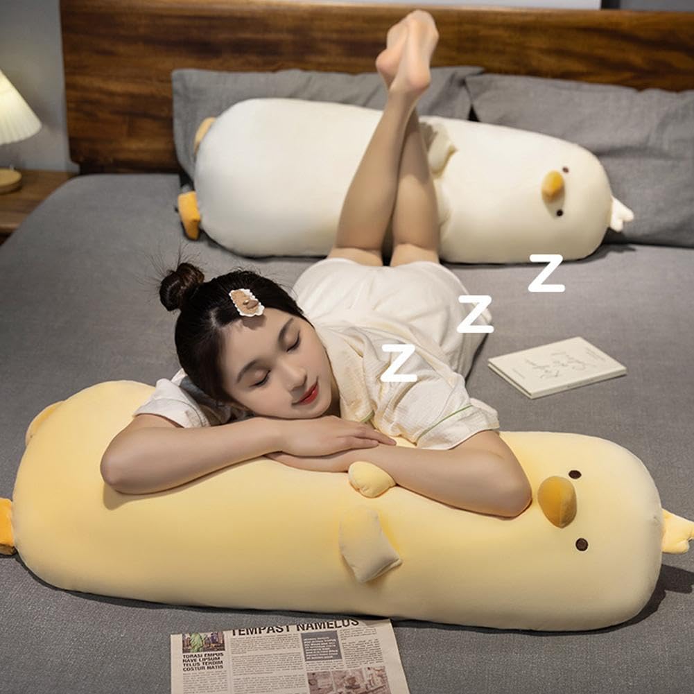 Cute Long Chicken Stuffed Animal Plush Toy - Soft Hugging Body Pillow for Kids, Christmas Gift for Children | Perfect for Bedtime, Nursery Decor & Comfort