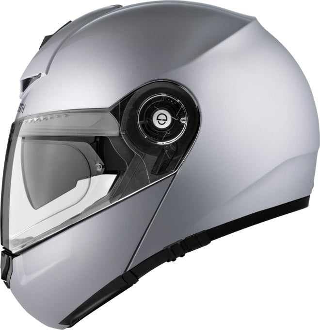 Schuberth C3 Pro Silver Motorcycle Helmet - Lightweight & DOT Certified for Safe Riding - Perfect for Touring, Commuting & Adventure Motorcycles