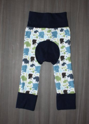 Organic Cotton Grow With Me Baby Pants - Adjustable Waistband for 0-24 Months | Soft & Breathable Cloth Diaper Cover | Perfect for Playtime, Daycare & Outdoor Adventures