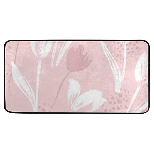 Abstract Floral Tulips Pink