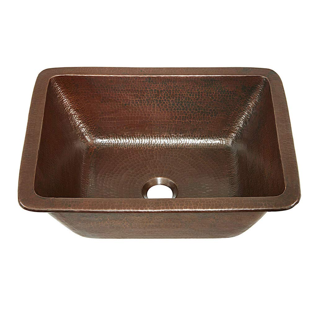 Hawking Metal Rectangular Undermount Bathroom Sink - Stainless Steel Drop-in Vanity Sink for Modern Bathroom - Perfect for Home, Hotel, and Commercial Use