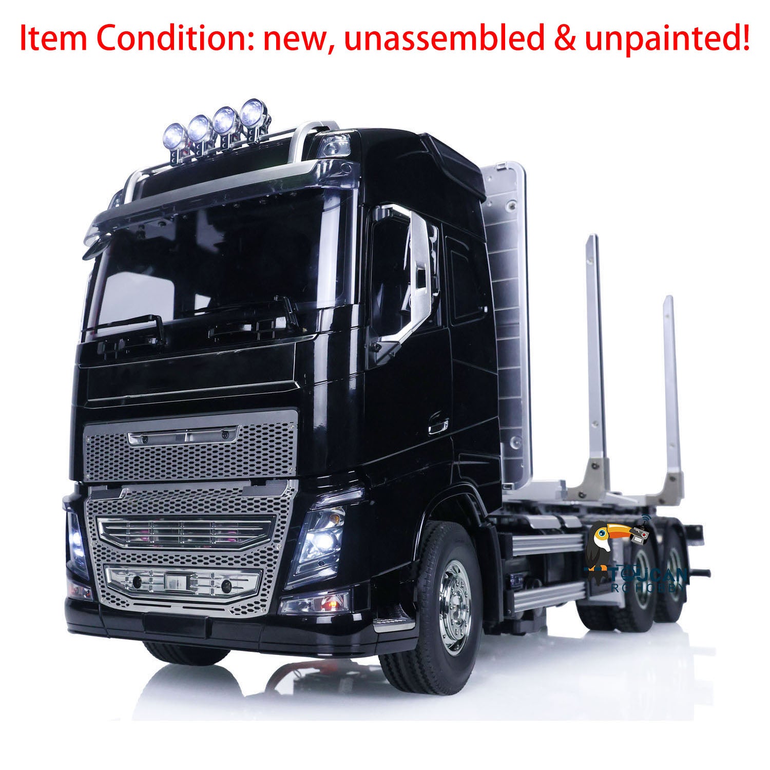 1/14 Scale RC FH16 Timber Truck - 6x4 Electric Remote Control Car with 3-Speed Transmission - Hobby Model Kit for Adults & Kids - Perfect for Off-Road Adventures & Construction Play