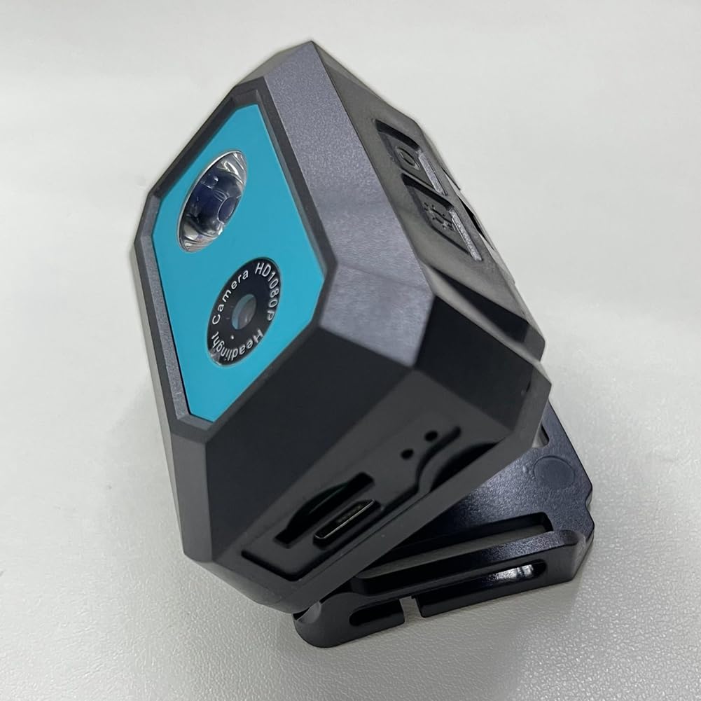 Graootoly HD 1080P Waterproof Action Camera with Night Vision - F18 Helmet Mounted Sports Camcorder for Cycling, Skiing & Outdoor Adventures | Durable & Easy to Use Blue Camera for Emergency SOS Recording