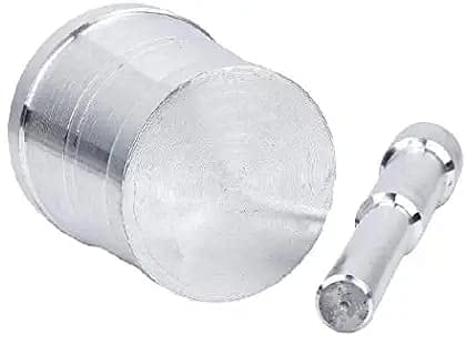 Premium Stainless Steel Mortar and Pestle Set - Manual Garlic Ginger Spice Grinder, Crushing Bowl for Kitchen - Perfect for Grinding Herbs, Spices, and Making Fresh Pastes