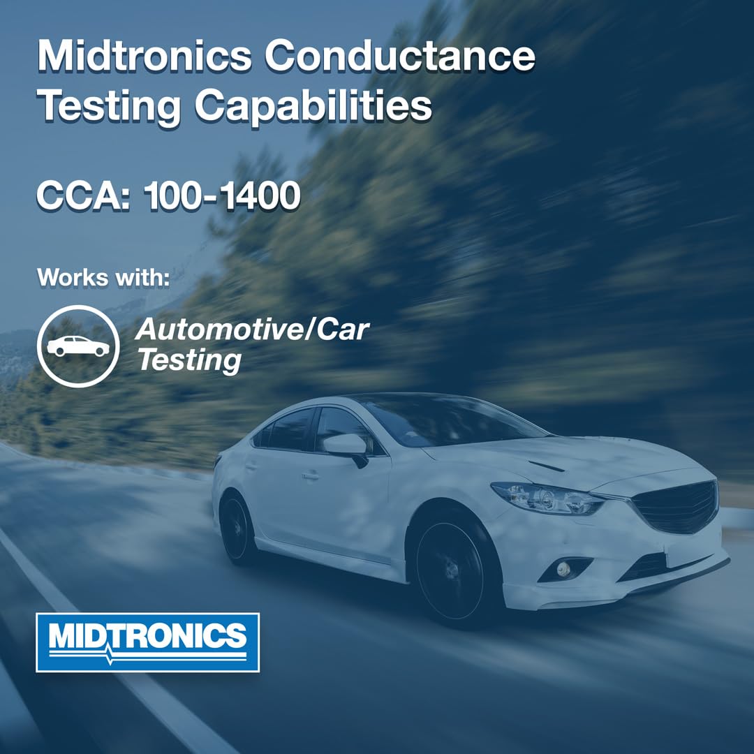 Midtronics PBT-300 12V Advanced Automotive Battery Tester - 100-1400 CCA Load Tester for Cranking & Charging Systems | Conductance Testing & Service Diagnostics | Perfect for Mechanics & DIY Car Maintenance