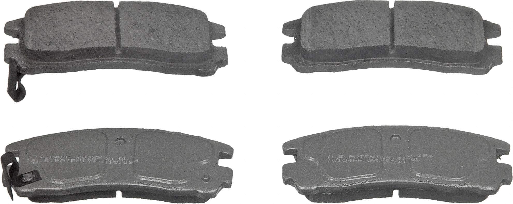Wagner ThermoQuiet PD383 Ceramic Disc Brake Pads Set - Front & Rear Brake Pads for Smooth & Quiet Braking Performance | Perfect for Daily Commute, City Driving & Highway Use
