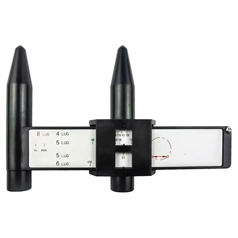 AME 51551 Universal 5-Lug Bolt Pattern Measuring Tool - Wheel Fitment Gauge for Cars, Trucks & SUVs (Perfect for DIY Auto Repair & Custom Wheel Installation)