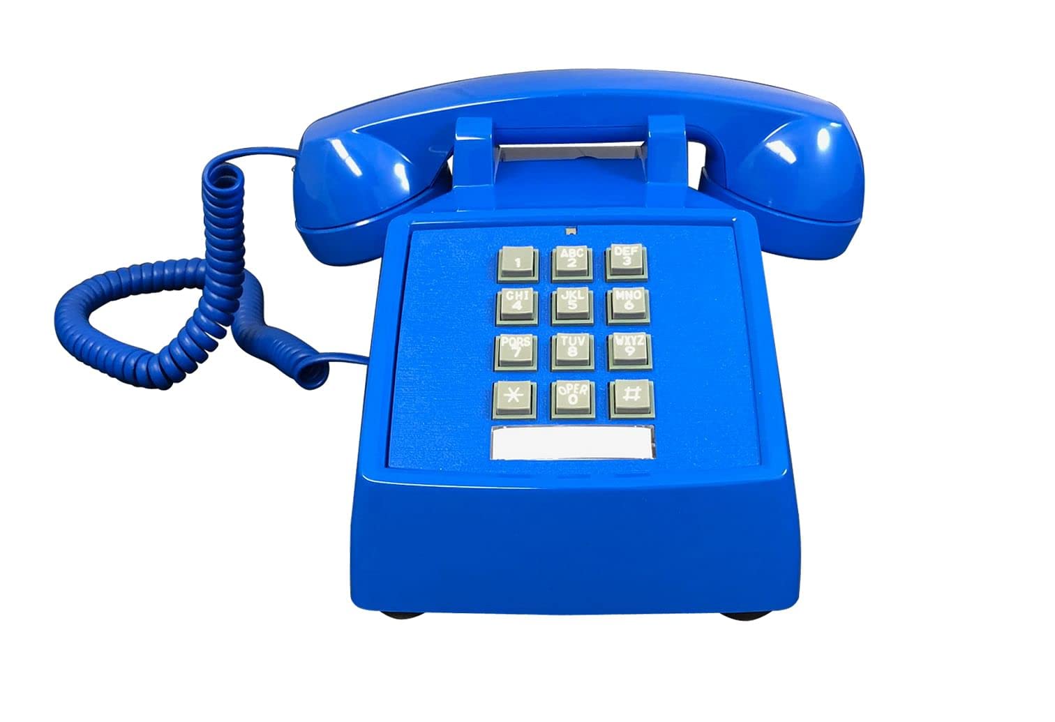 Blue Corded Desk Telephone for Home & Office Use