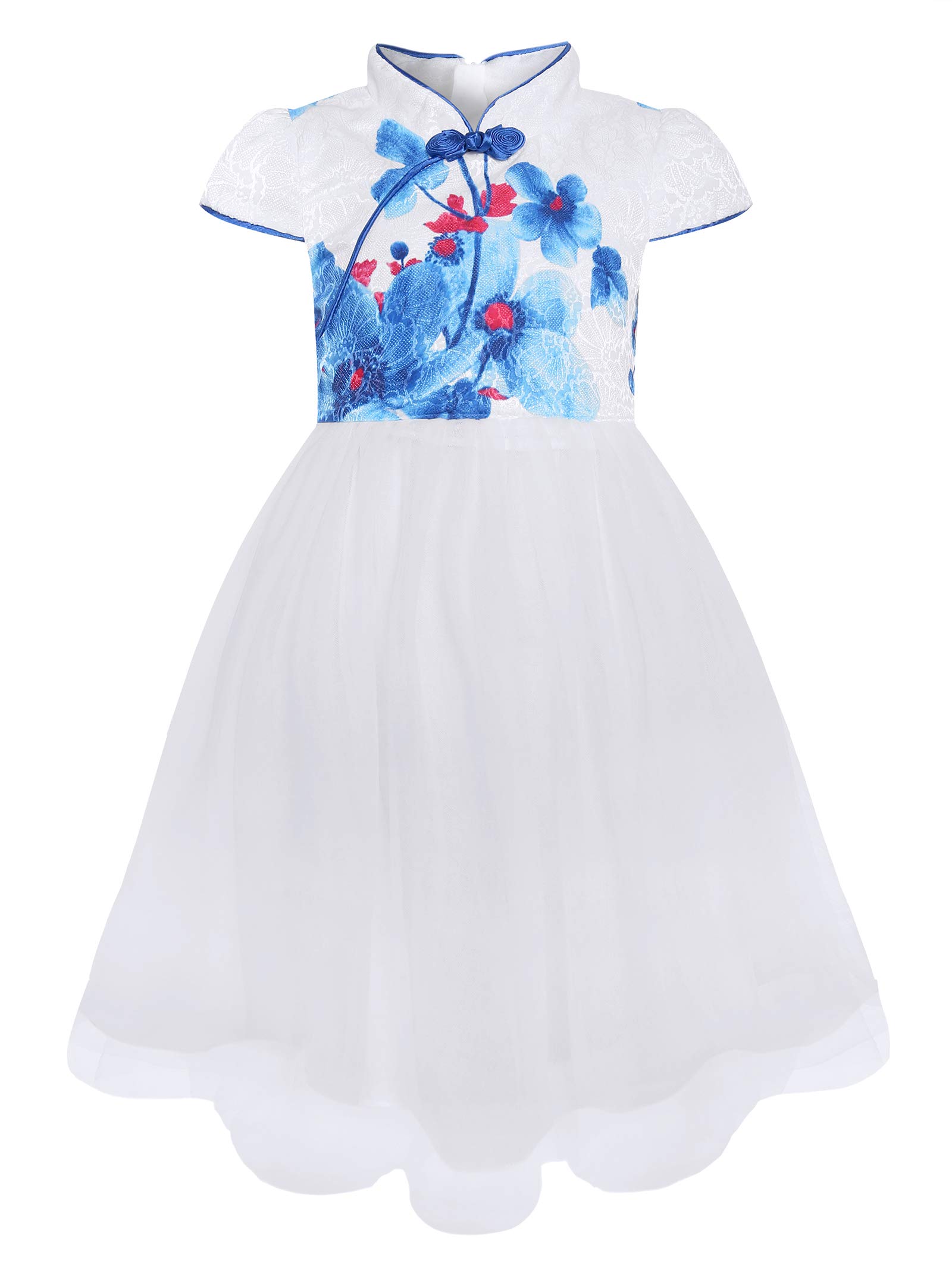 Bonny Billy Girls Ruffle Sleeve A-Line Dress for School & Parties