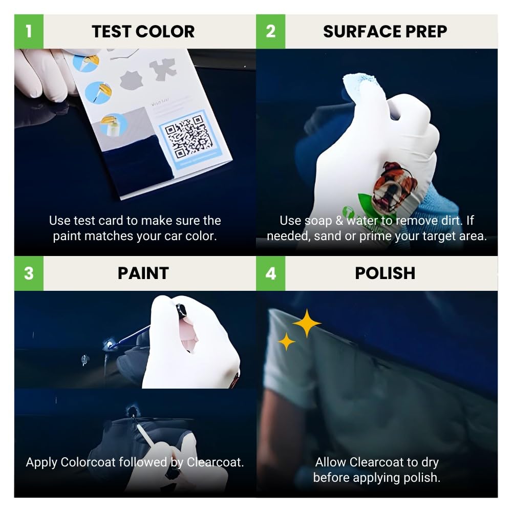 Hyundai Electric Shadow Exact Match Touch Up Paint Brush & Platinum Kit - Compatible with USS Models | Scratch Repair for Cars, Trucks & SUVs