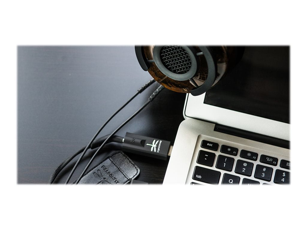 Audioquest DragonFly Black USB DAC & Headphone Amplifier - High-Resolution Audio for Music Lovers, Audiophiles, and Home/Office Use