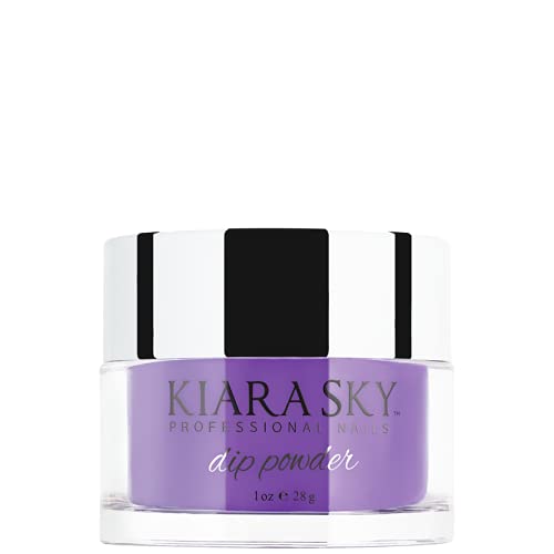 Kiara Sky Nail Dipping Powder - Professional Glow Dip Powder for Long-Lasting Manicures & Nail Art - 1 Oz Electric Daisy Color - Perfect for Salon & Home Nail Care - Great for Parties, Weddings & Special Occasions