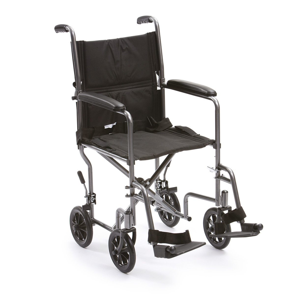 Drive DeVilbiss Steel Foldable Travel Chair - 19 Inch Wide Seat - Lightweight Portable Camping, Beach, Picnic & Outdoor Chair for Adults