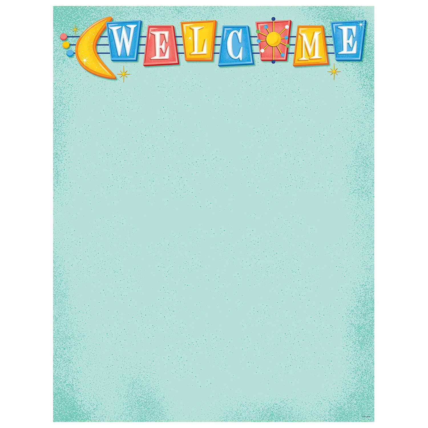 Creative Teaching Press Mid Century Modern Welcome Chart (8423) - Perfect for Classroom Decor, Bulletin Boards & Home Schooling