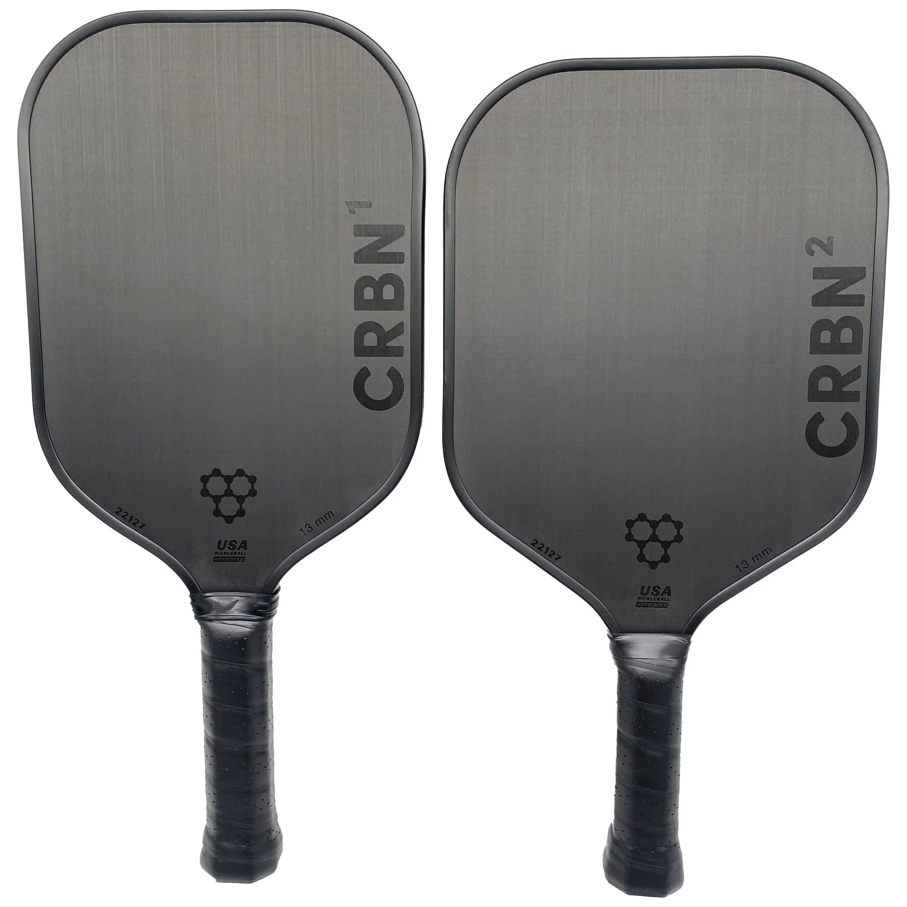 CRBN² Square Pickleball Paddle - Carbon Fiber Face with Polymer Core - Lightweight & Durable for Competitive Play - Perfect for Indoor & Outdoor Pickleball Games