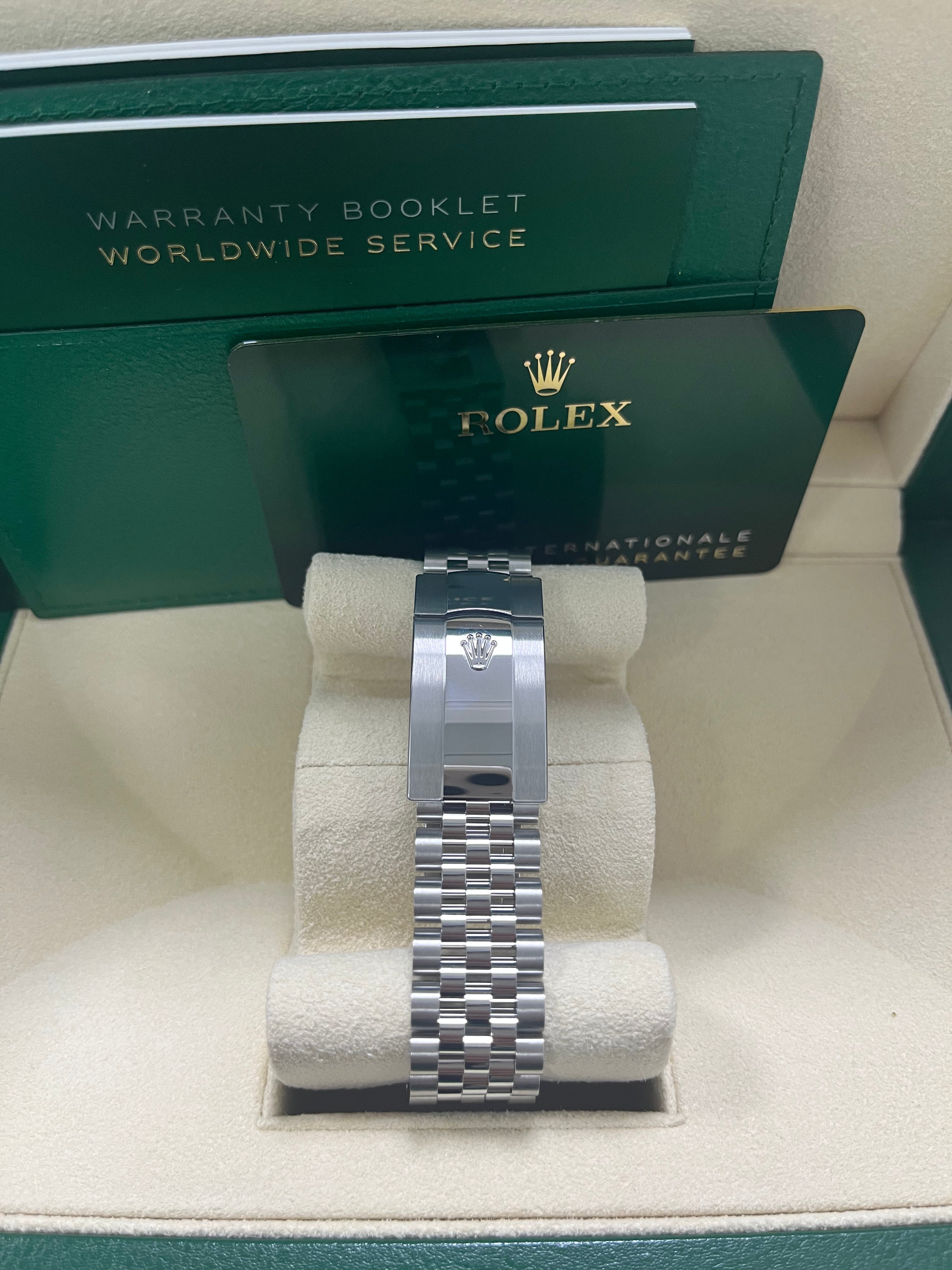 Rolex Datejust 41 18K White Gold & Steel Watch - Dark Rhodium Diamond Dial, Jubilee Bracelet (Ref #126334) | Luxury Men's Dress Watch for Business & Formal Occasions