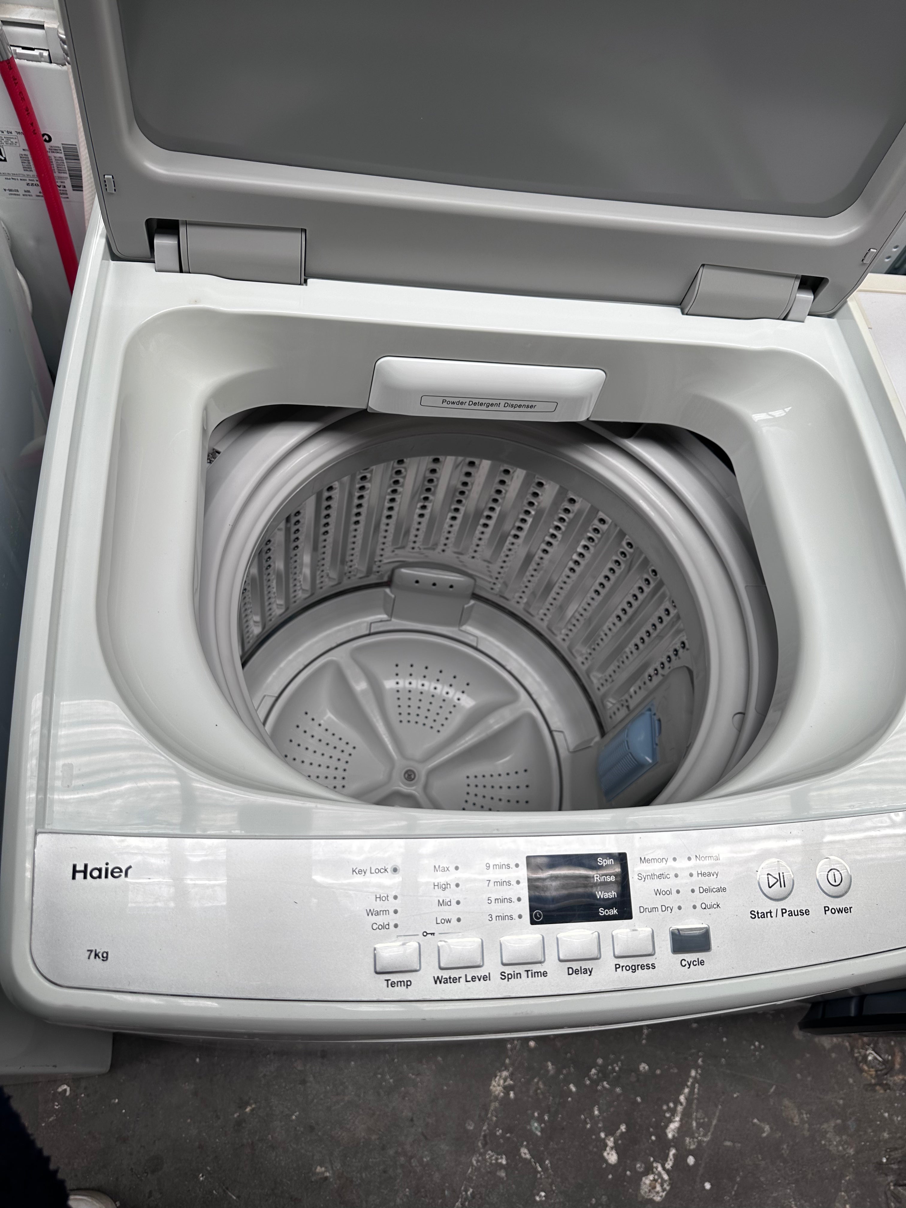 Haier 7kg Top Load Washing Machine - Certified Refurbished | Perfect for Apartments, Dorms & Small Spaces | Energy Efficient Laundry Solution