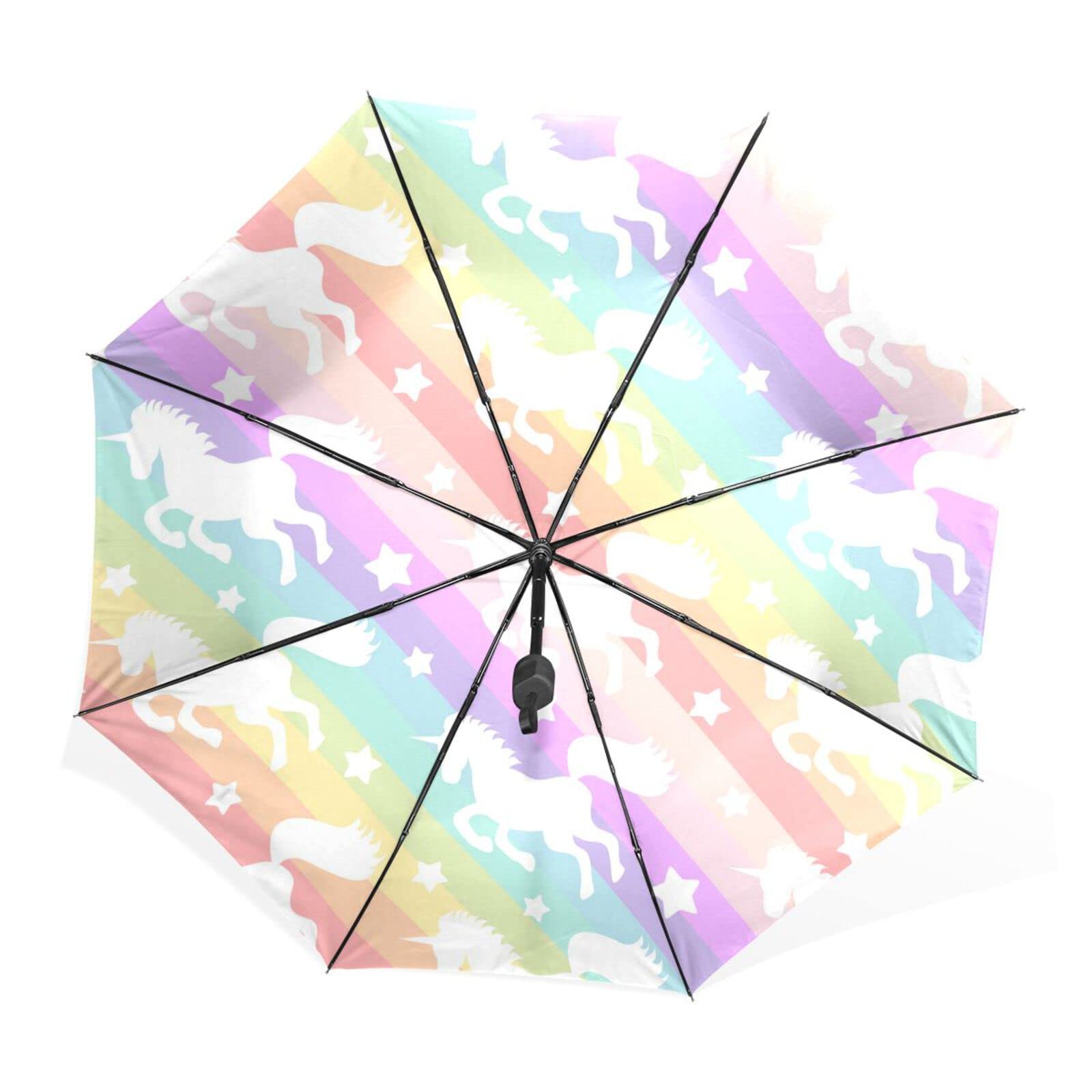 JHKKU Compact Folding Umbrella - UV Protection, Windproof, Lightweight for Travel, Daily Use | Perfect for Rainy Days, Sunny Weather & Outdoor Activities