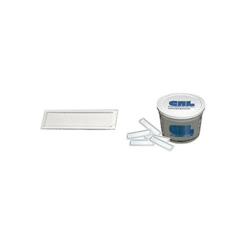 CRL FP88BX Clear Showcase Stick-On Finger Pulls - Bulk 100 Pack for Display Cases, Cabinets & Retail Fixtures - Easy Installation & Durable Design