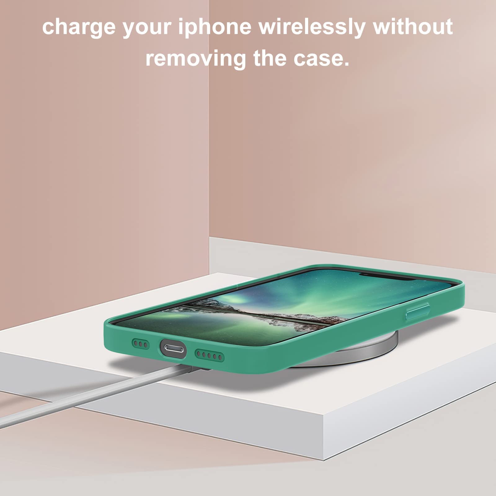 Magnetic Case for iPhone 13 Pro Max 6.7 Inch | Magsafe Compatible Shockproof Hard PC Back Cover | Wireless Charging | Matte Green | Perfect for Outdoor Activities, Travel & Daily Protection