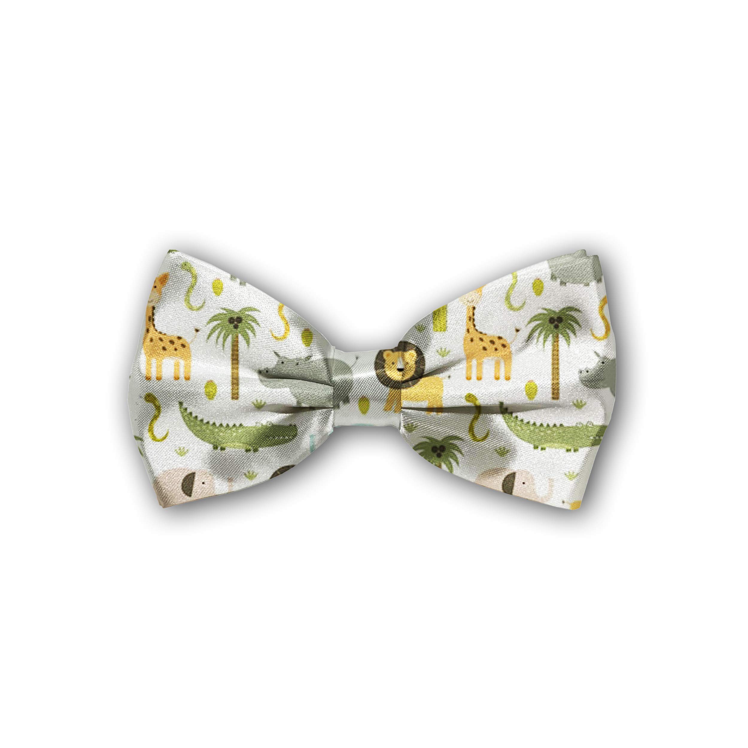 NUFR Adjustable Bow Tie for Men, Boys & Pets - Safari Style