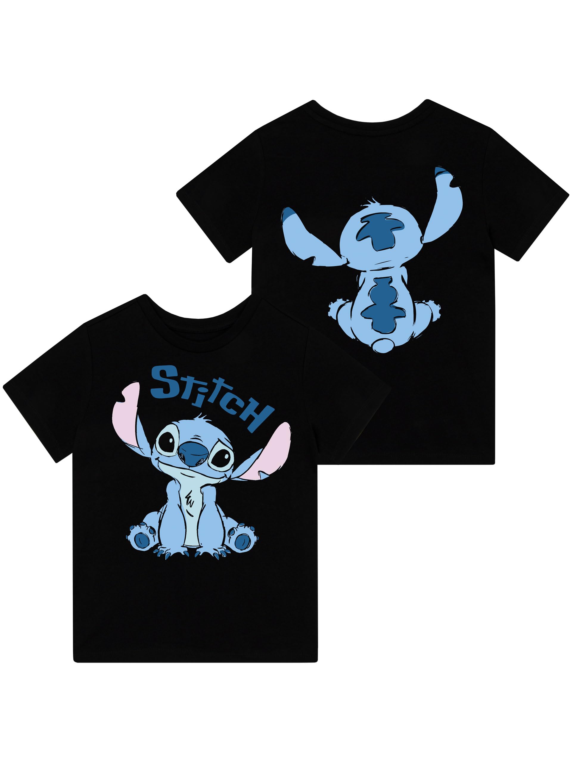 Disney Women's Stitch Graphic T-Shirt | Lilo and Stitch Cotton Tee | Soft Short Sleeve Casual Tops for Women | Perfect for Disney Fans, Cosplay, and Everyday Wear