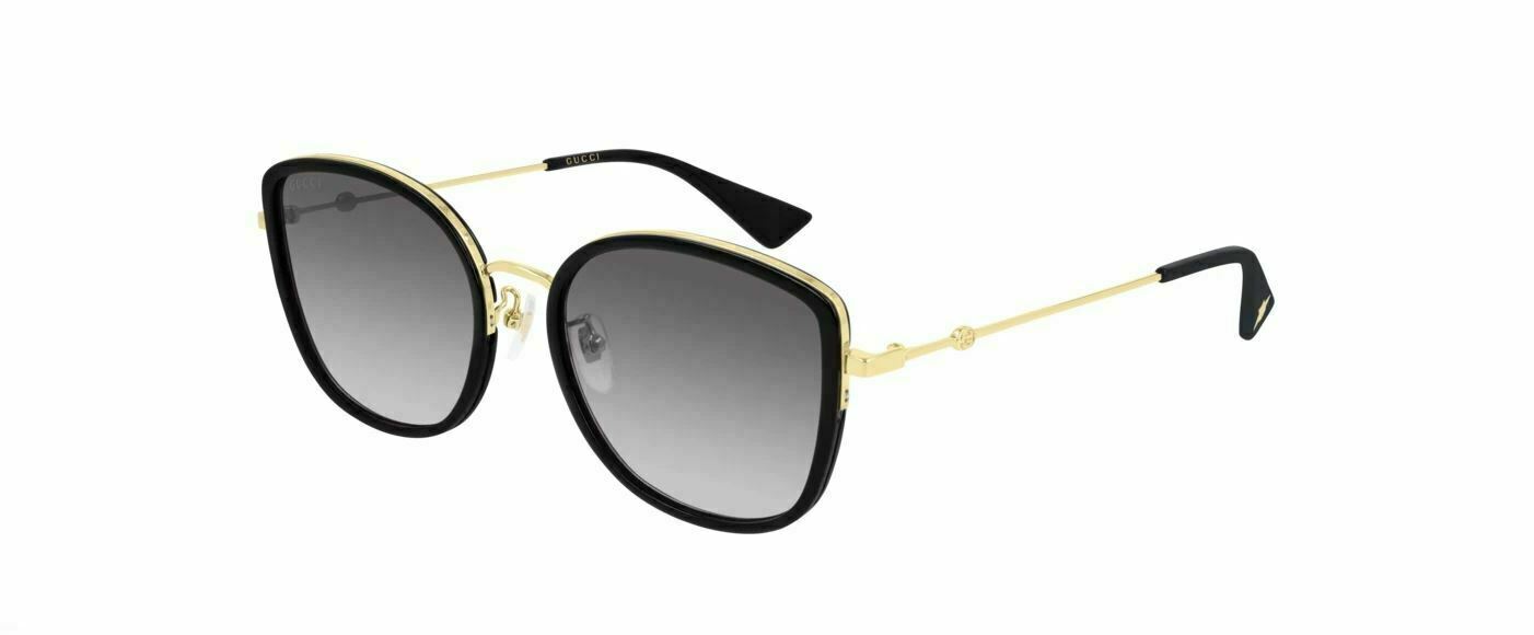 Gucci GG 0606SK 001 Black/Gray Gradient Polarized Sunglasses for Women - Luxury Designer Shades for Driving, Beach & Outdoor Fashion