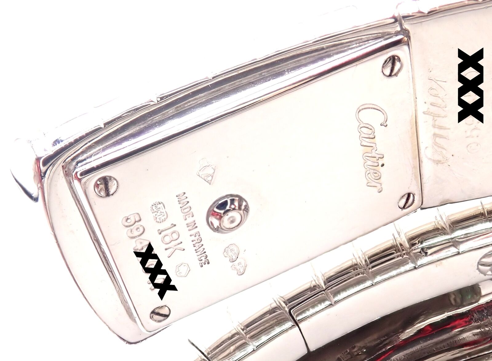 Cartier Panther Panthere 18K White Gold Lakarda Bangle Bracelet Watch - Luxury Women's Jewelry for Special Occasions & Formal Events