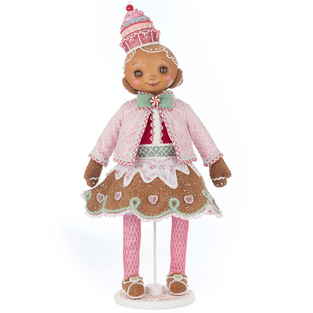 Gingy Snap Doll - Handmade Collectible Figurine by Katherine's Collection | Perfect for Holiday Decor, Gift Giving & Doll Enthusiasts