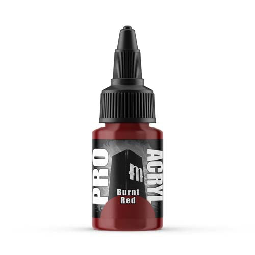 Pro Acryl Burnt Red - Professional Acrylic Paint for Artists - Perfect for Canvas, Illustration & DIY Crafts