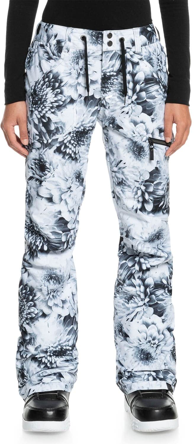 Roxy Nadia Printed Women's Snowboard Pants - Waterproof, Insulated Winter Snow Pants for Skiing & Snowboarding | Perfect for Cold Weather & Mountain Adventures