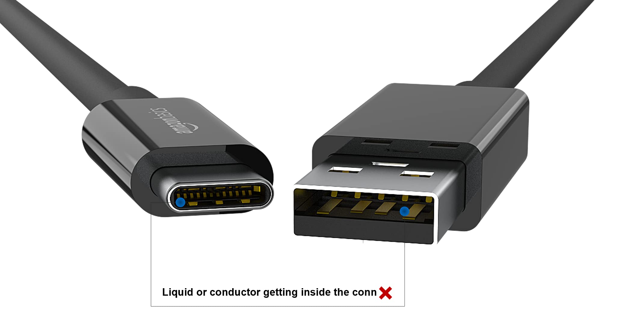 Amazon Basics USB-C to USB-A 3.1 Gen 2 Fast Charger Cable - 10Gbps High-Speed Data Transfer, USB-IF Certified - Compatible with iPhone 15, iPad, MacBook, Samsung Galaxy, Tablets & Laptops - 0.9m/3ft Black - Perfect for Charging & Data Sync at Home, Office or Travel