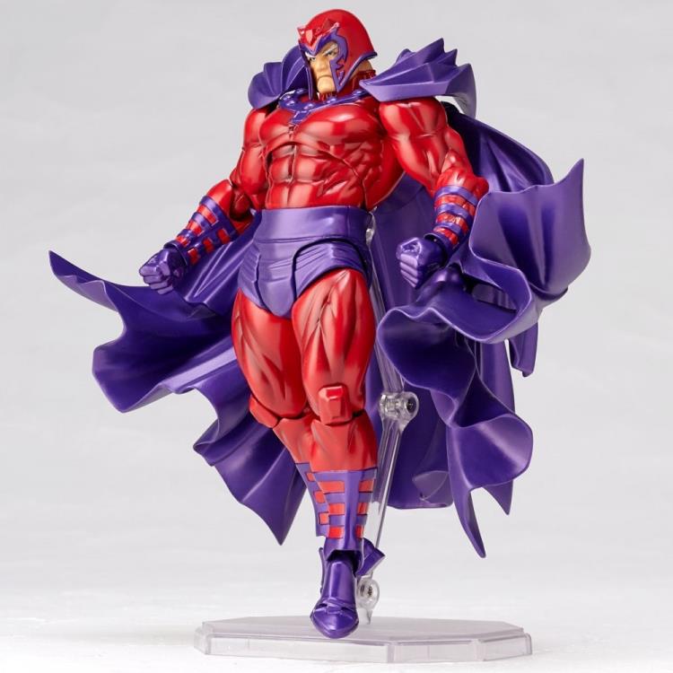 Amazing Yamaguchi Revoltech No. 006 Magneto Action Figure - Highly Articulated Collectible for Marvel X-Men Fans | Perfect for Display, Photography & Comic Book Collections