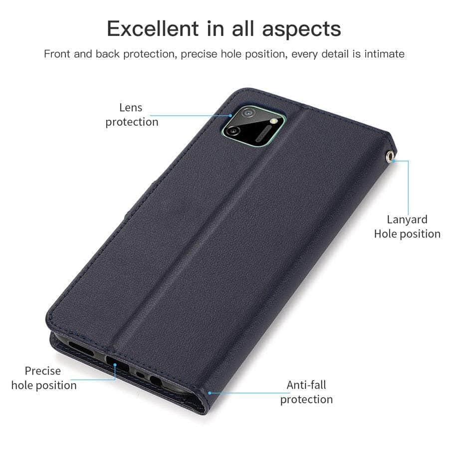 Premium Leather Wallet Flip Case for iPhone SE 2022 (3rd Gen) - RFID Blocking Card Holder & Phone Cover - Perfect for Travel, Business & Everyday Use