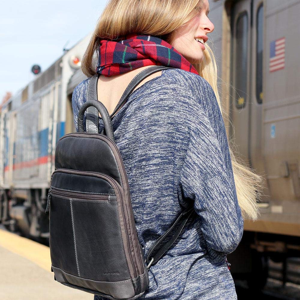 Jack Georges Voyager Small Backpack #7835 (Slate) - Stylish & Compact Daypack for Work, Travel & Outdoor Adventures