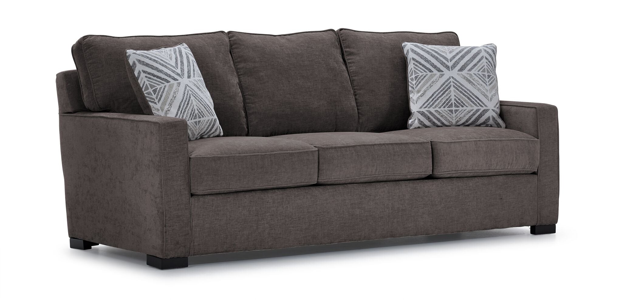 Charlotte Sofa and Chair Set in Pewter - Modern Living Room Furniture for Home Decor and Comfort