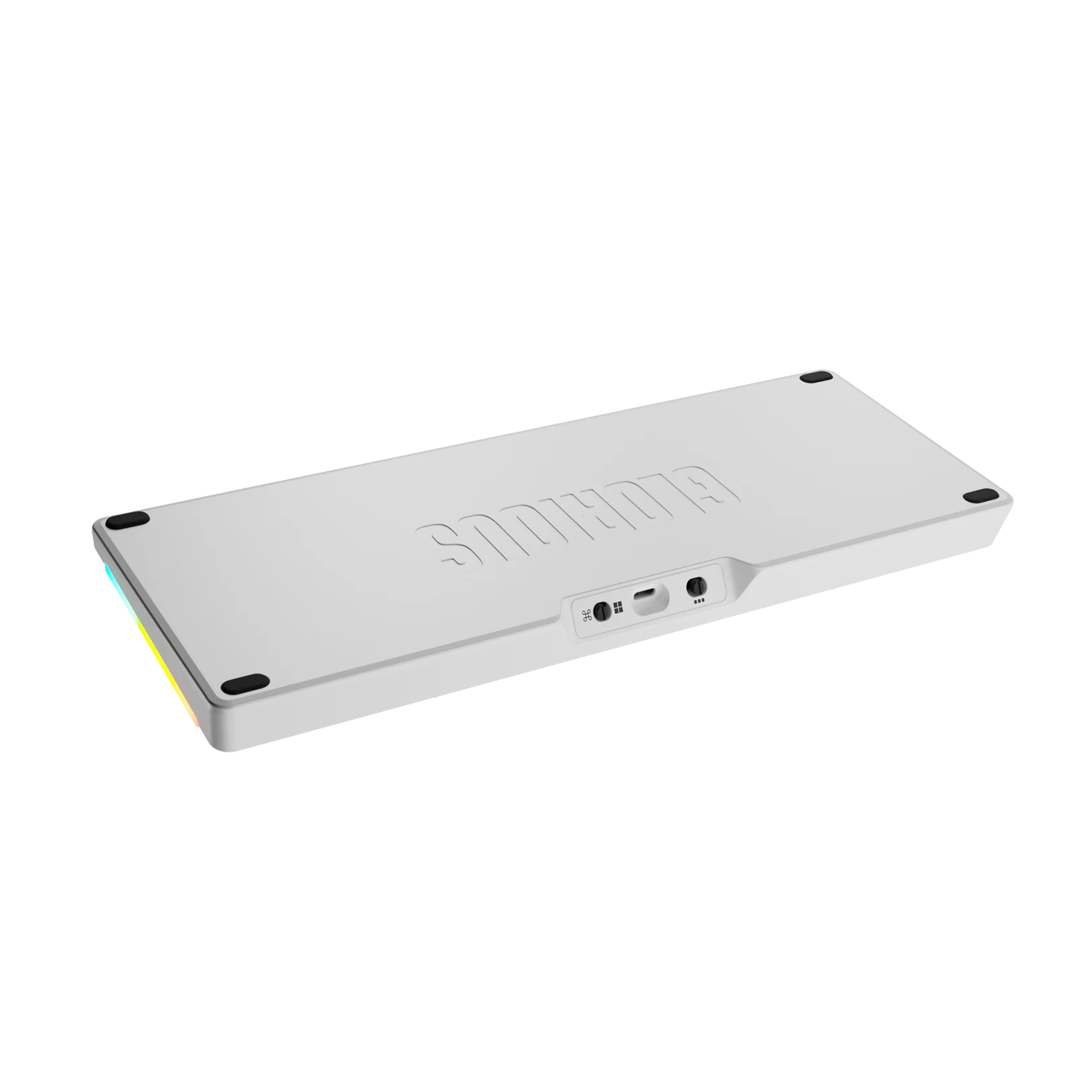 GMMK 3 65% Mechanical Keyboard Bottom Case - Matte White Metal Replacement Part for Custom Builds | Perfect for Gaming, Typing & Office Work