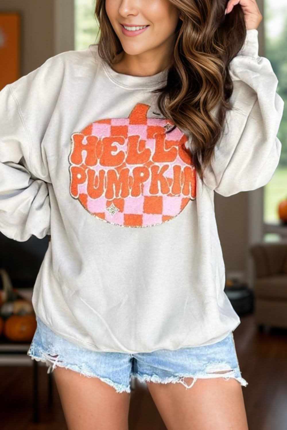 Stylish Long Sleeve Graphic Sweatshirt for Women - Trendy Pullover with Unique Prints - Perfect for Casual Wear, Street Fashion & Fall Outfits
