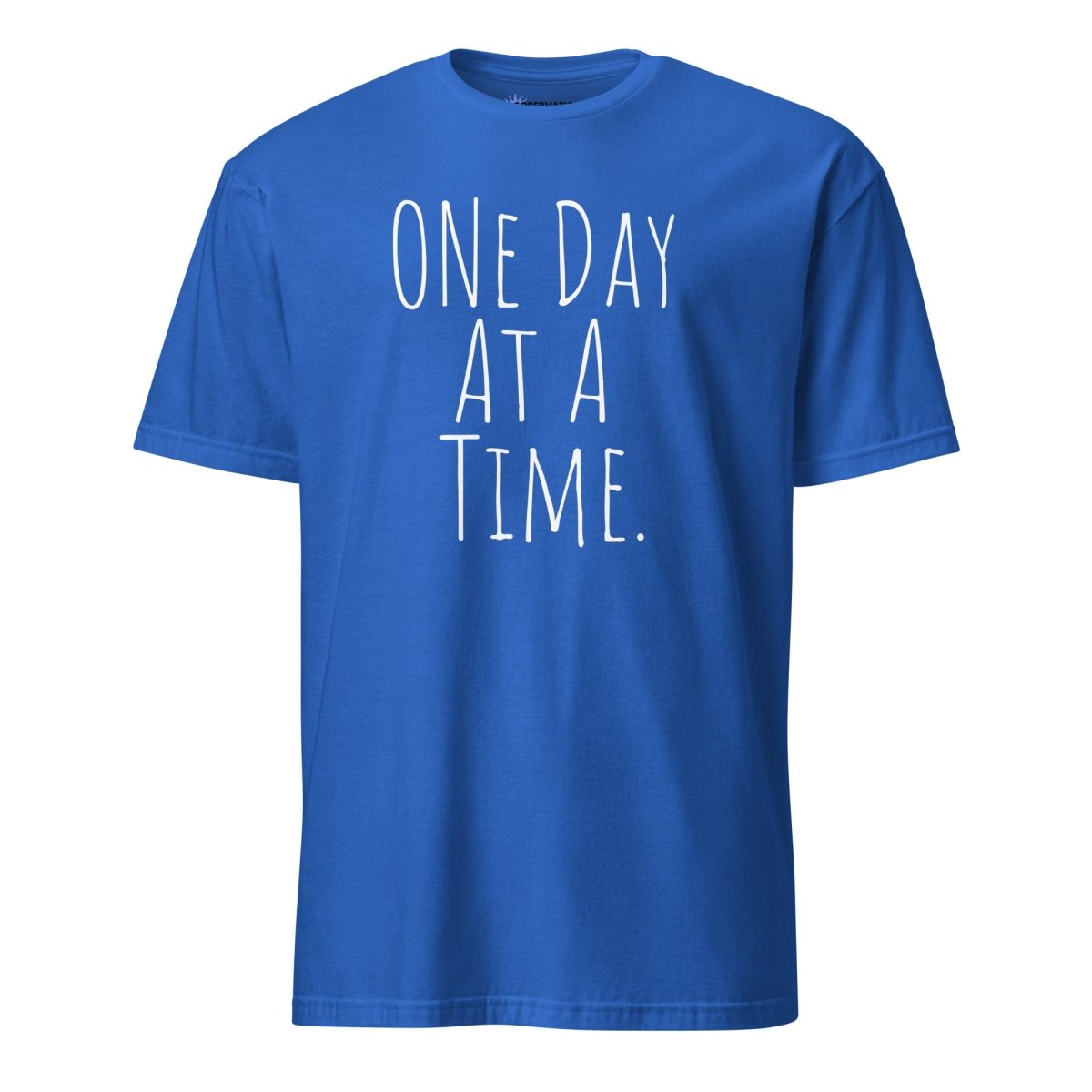 One Day at a Time Essential T-Shirt - Motivational Recovery Shirt for Sobriety & Mental Health - Perfect for AA Meetings, Therapy Sessions & Daily Inspiration