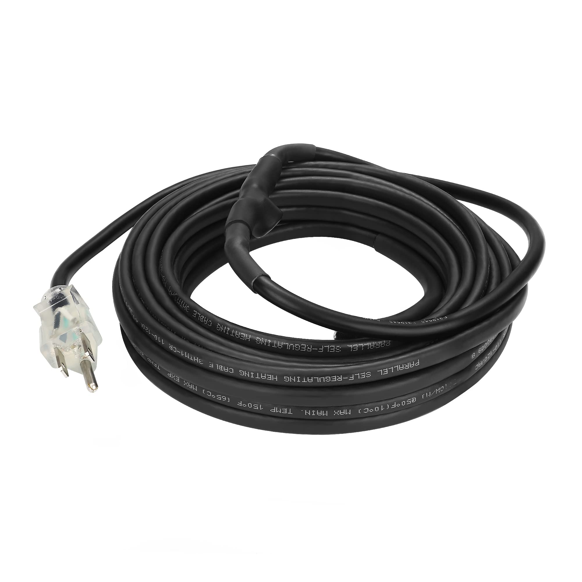 DEWENWILS 30FT Self-Regulating Pipe Heating Cable - 120V Electric Heat Kit for Freeze Protection | ETL Listed | Ideal for Outdoor Pipes, Roofs & Gutters in Winter
