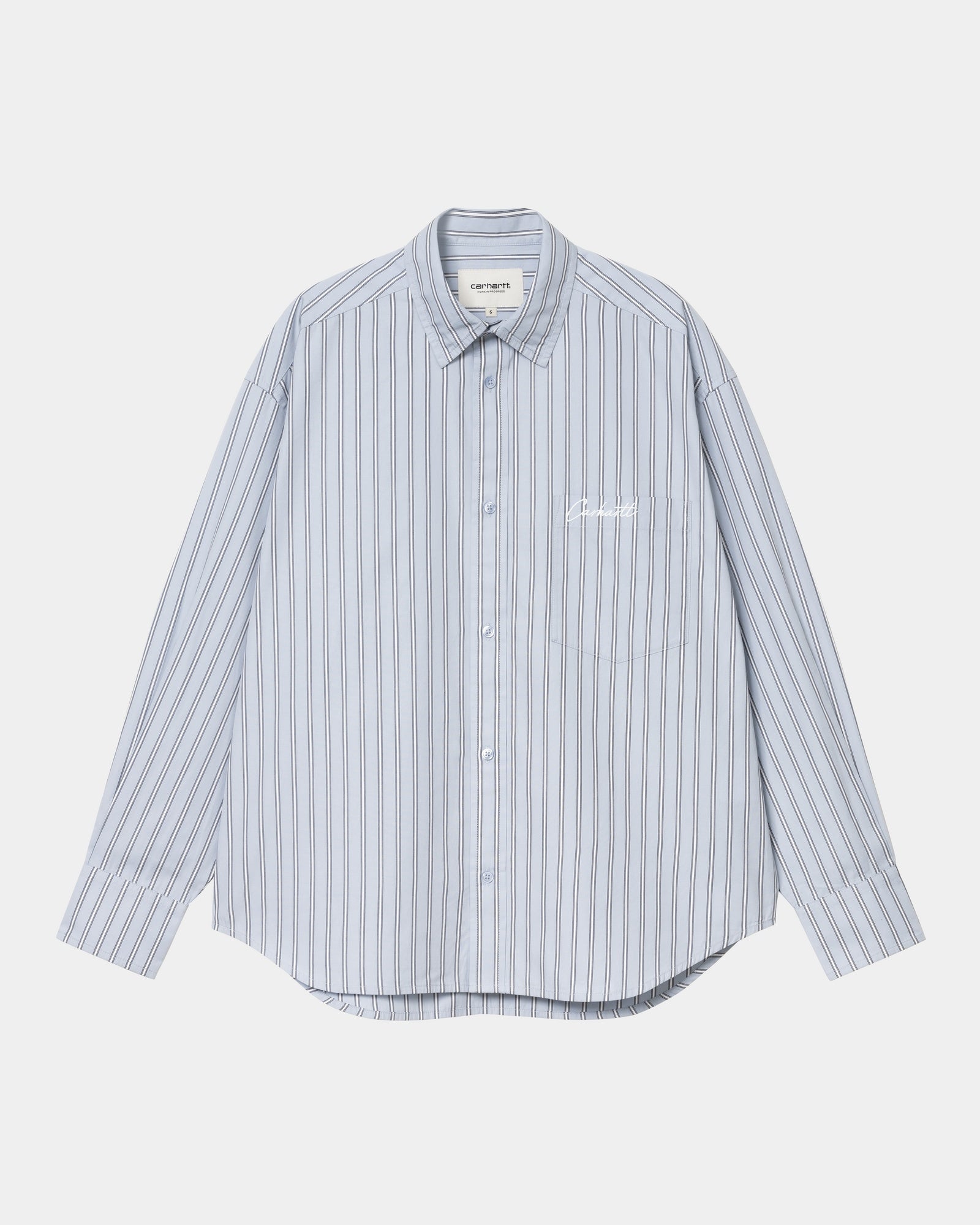 Women's Grimsby Stripe Shirt - Blue Fog | Casual Button Down Top for Work, Office & Everyday Wear