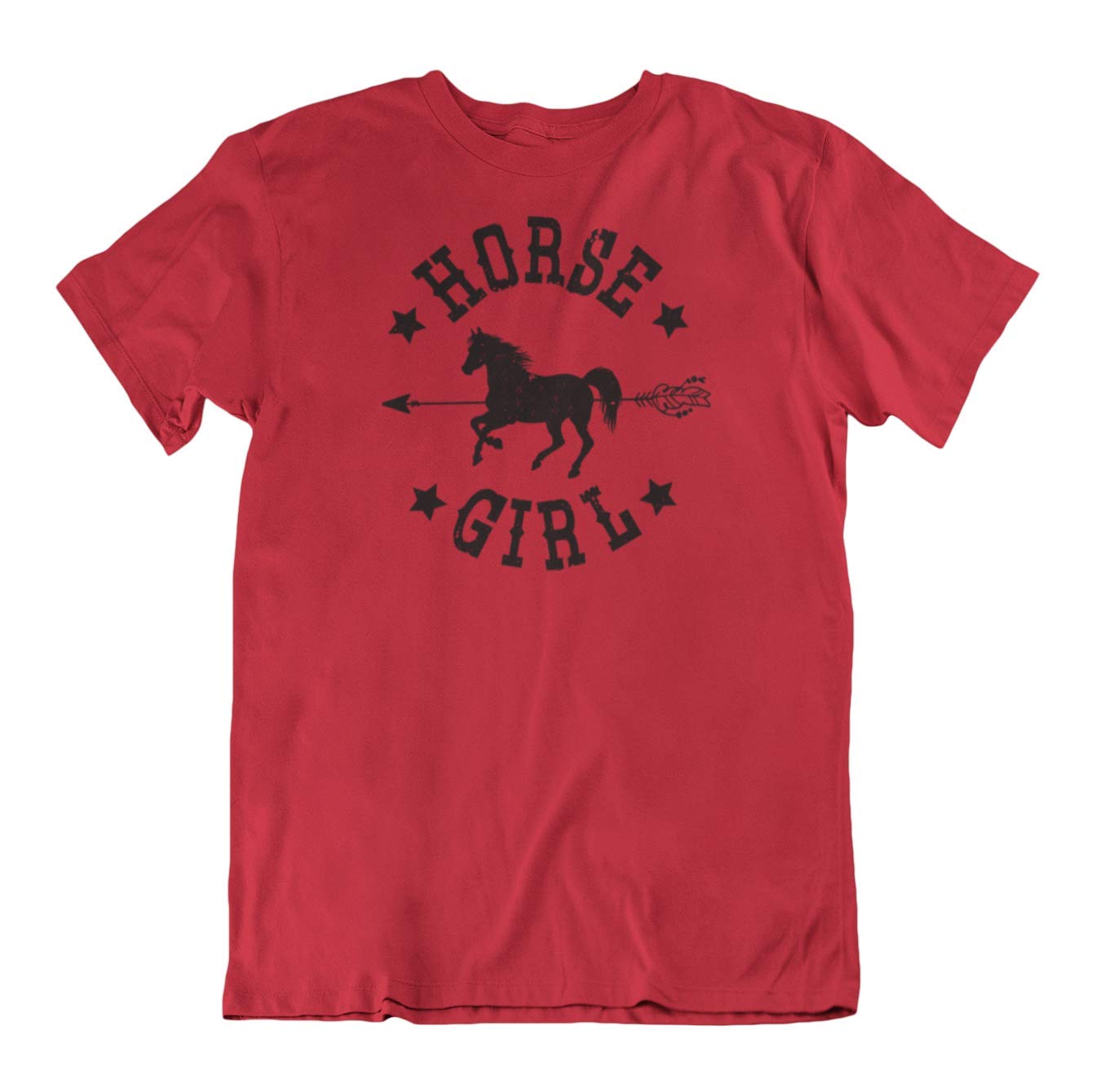 Stylish Horse Girl Print T-Shirt for Women & Girls - Perfect Gift for Birthday Parties & Equestrian Events - Trendy Casual Wear for Horse Lovers