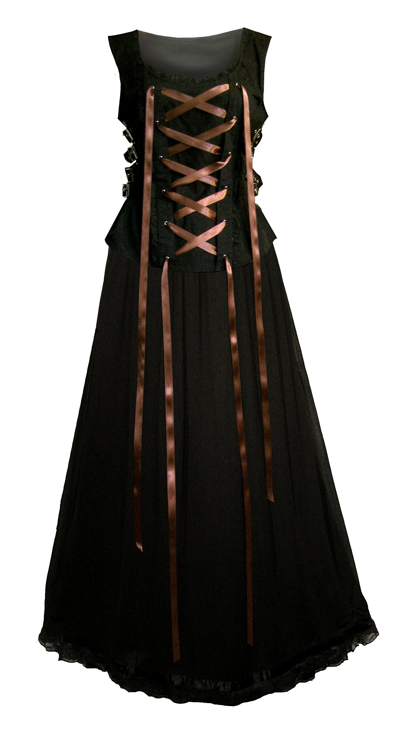 Victorian Steampunk Gothic Renaissance Lace Top & Skirt Set for Women | Elegant Vintage Costume for Cosplay, Halloween, Theater & Historical Reenactment